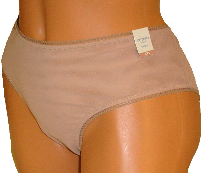 Arizona Body Beige Cheeky Panties Lingerie, XXL Adult Gift