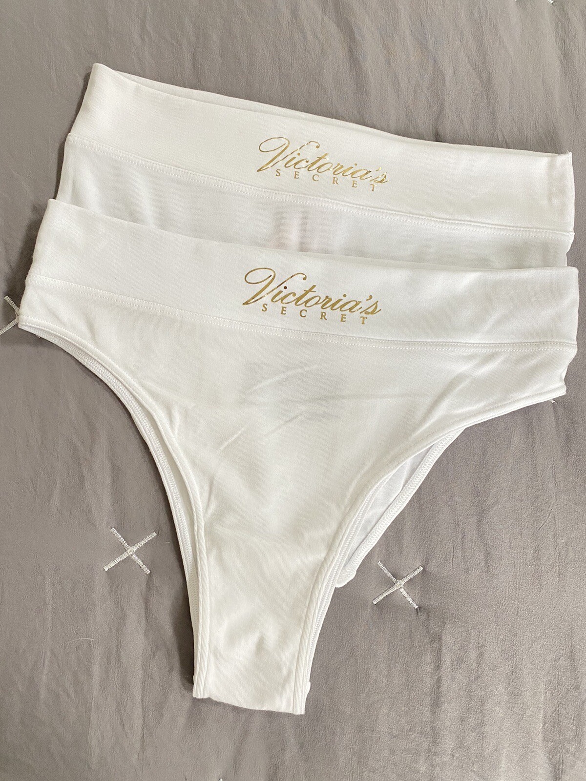 Victoria’s Secret Brazillian And Hiphugger White Bikini Panties LOT