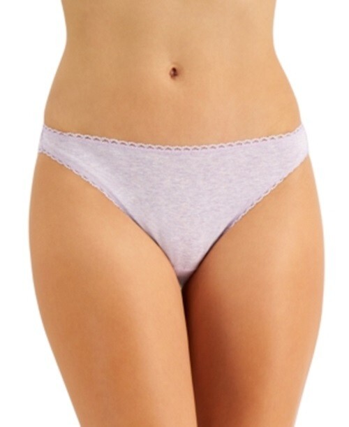 Charter Club Womens Everyday Cotton Bikini Underwear Amethyst Heather PICK SIZE