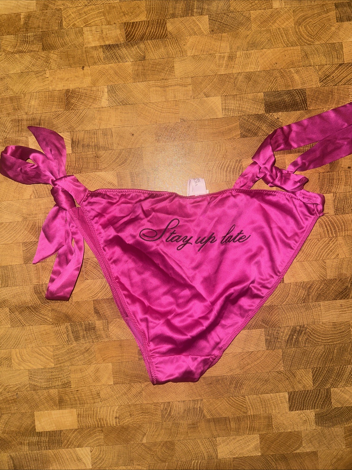 Victoria’s Secret Women’s Underwear Cheeky Purple Stay Up Late Size: M