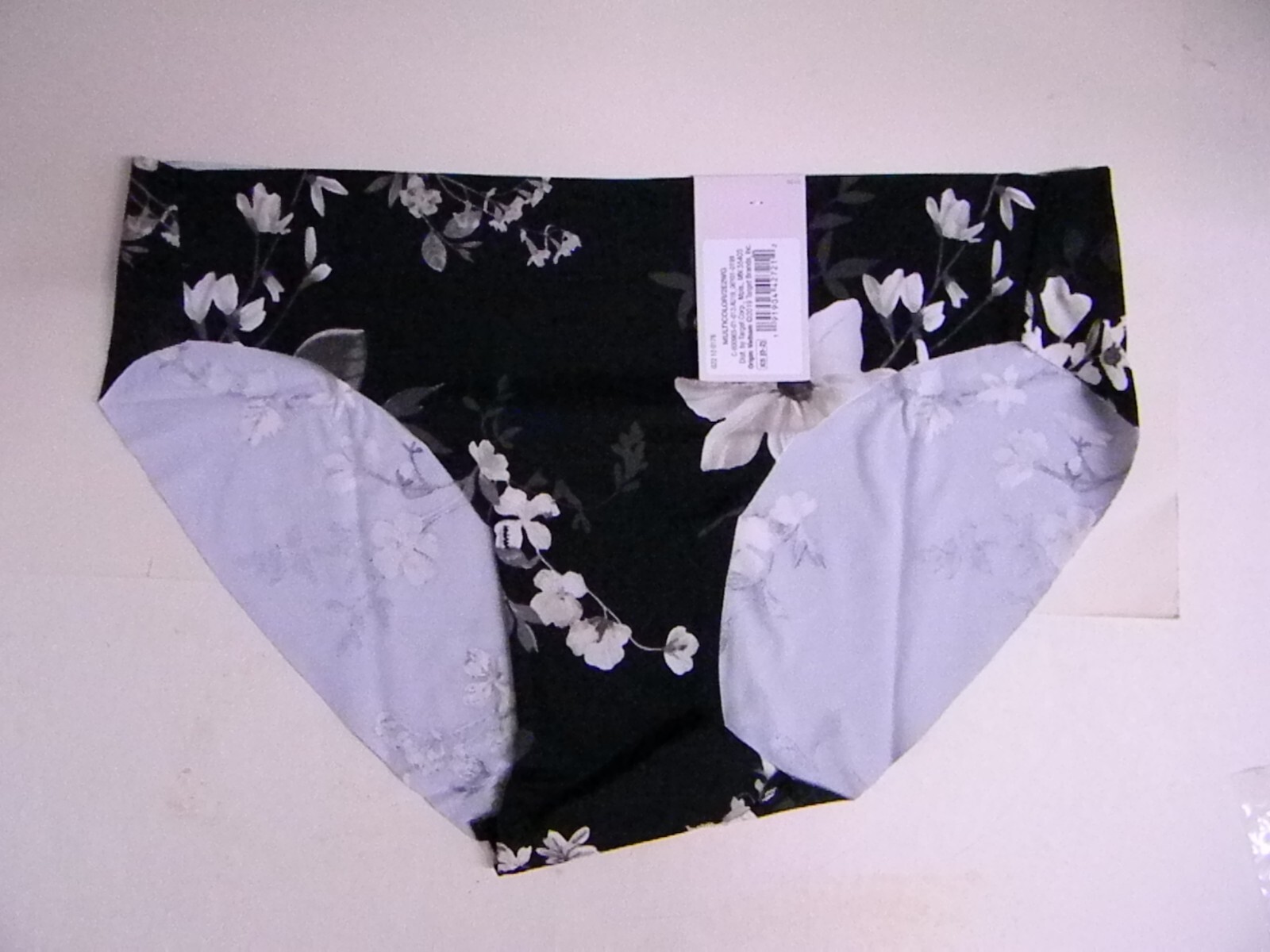 Auden Bikini Underwear Womens 3 Pack Laser Cut Black Nude Floral Design A1017