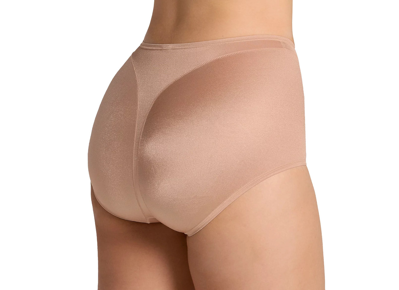 Leonisa Light Tummy-Control Hi Cut Thong-Silhouette Panty Size L Brown NWT