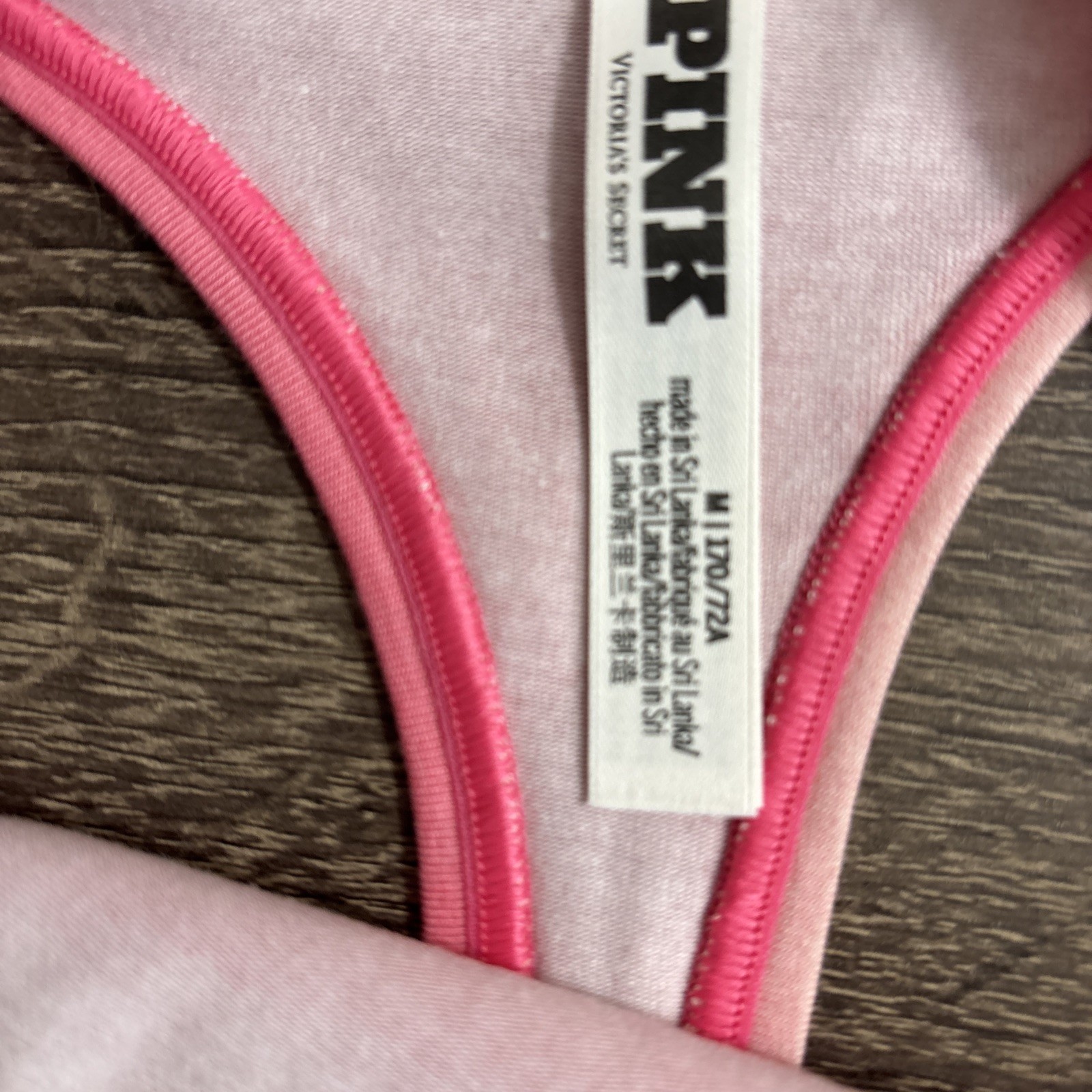 Pink By Victoria’s Secret, Medium Pink Fade, Cotton, Thong Panty