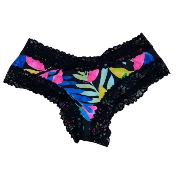 Victorias Secret Pink Cheeky Panty Bundle Lace & Floral Prints