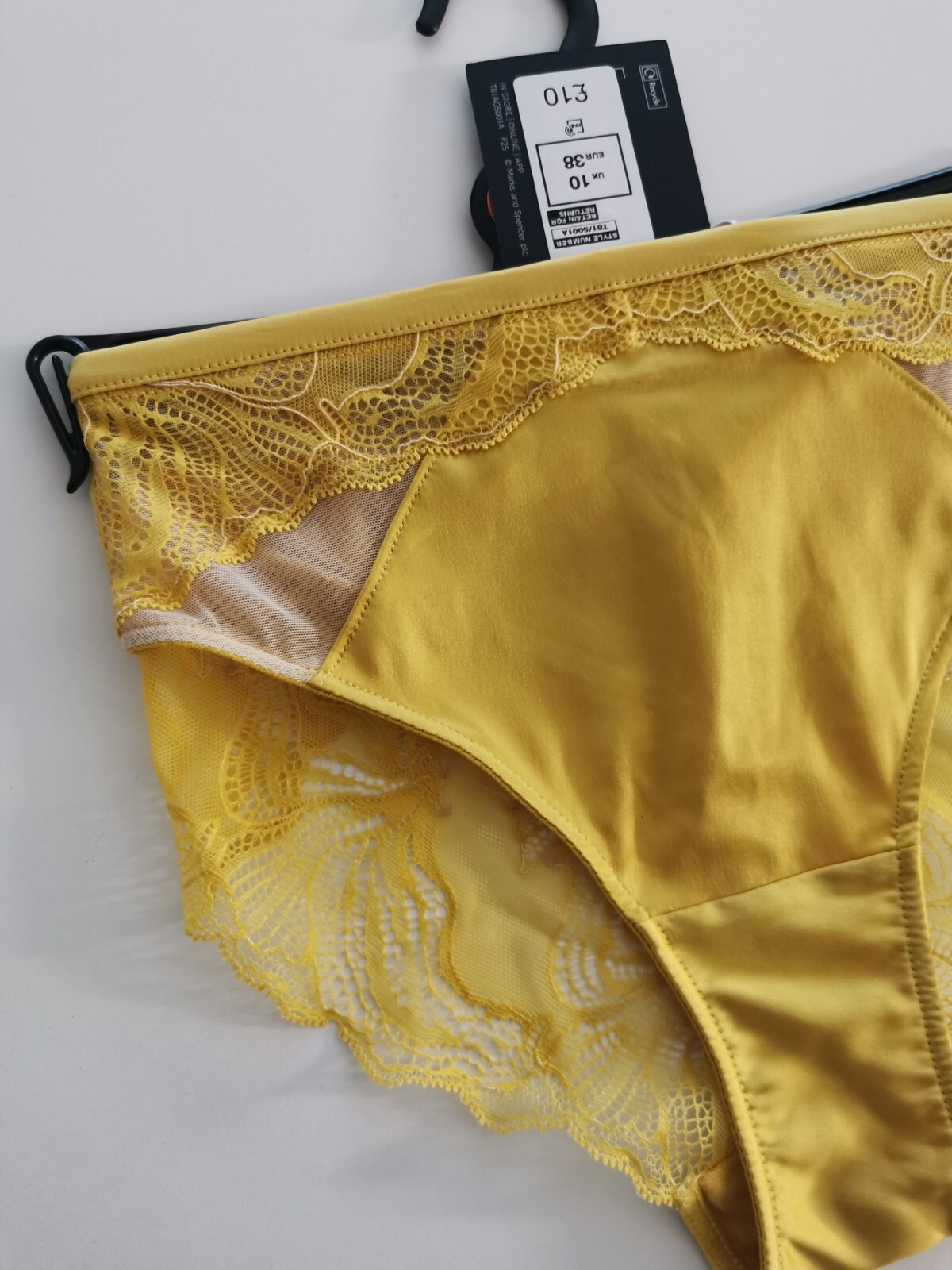 M&S autograph, Brazilian knickers, Floral lace and satin, 6,8,10 UK