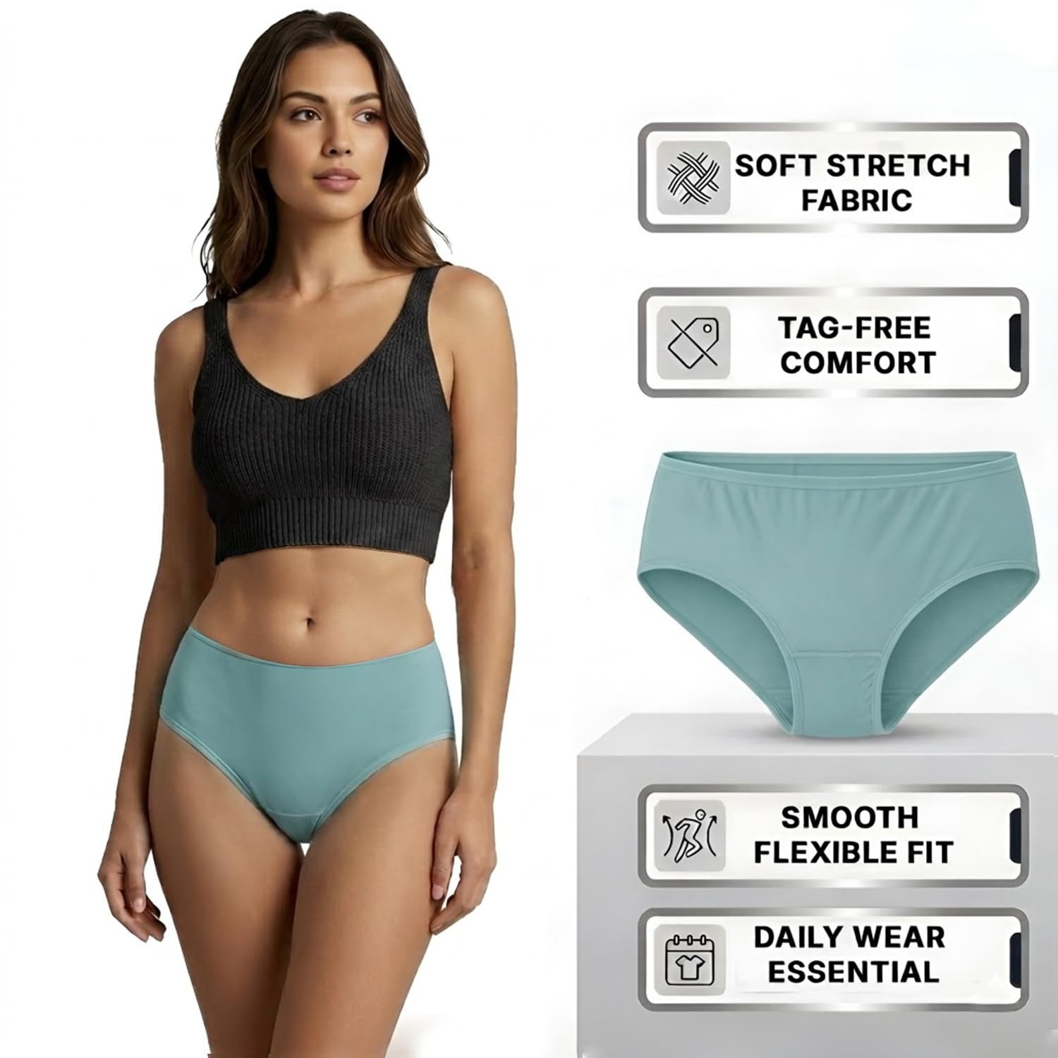 48 Pack Womens Brief Underwear, Homeless Shelters Charity Donations