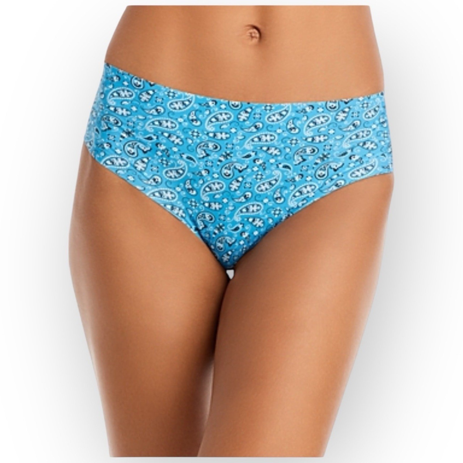 NWT Aqua Intimates 2-Pack Stretch Hipsters – Small, Bandana & Floral Print 0563