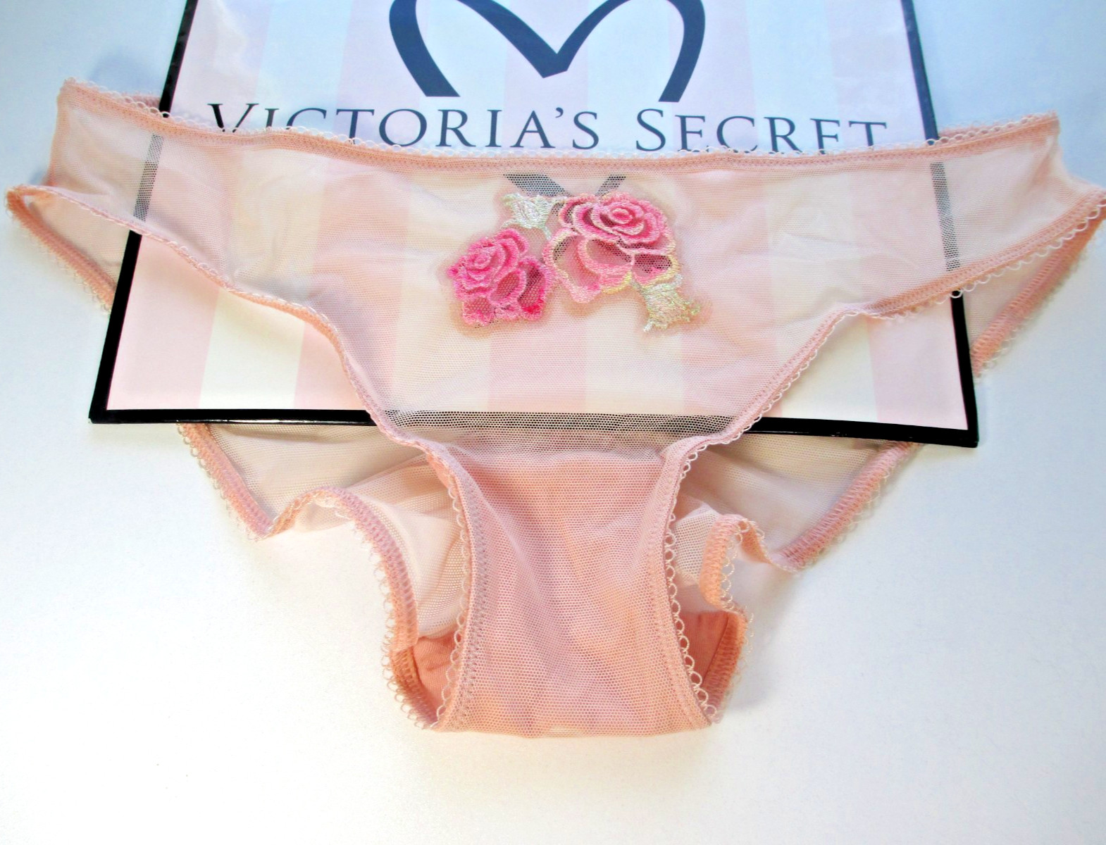 VICTORIA’S SECRET DREAM ANGELS Bikini Panty S M L XL Floral NWT Ruched Back Mesh