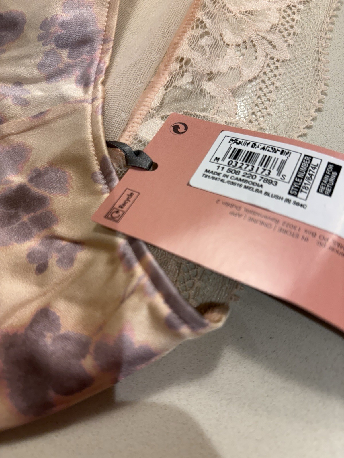 M&S ROSIE FOR AUTOGRAPH SILK & LACE HIGH LEG KNICKERS SIZE 8 BNWT Melba Blush