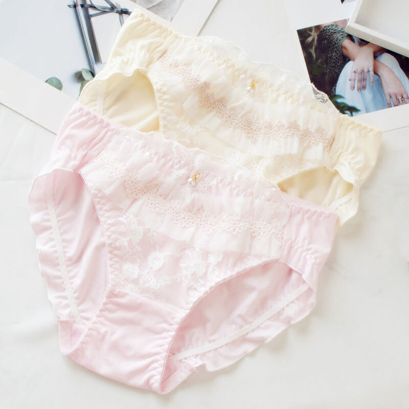 Lolita Sweet Girls Cotton Panties Briefs Cute Underpants Comfort School Knickers