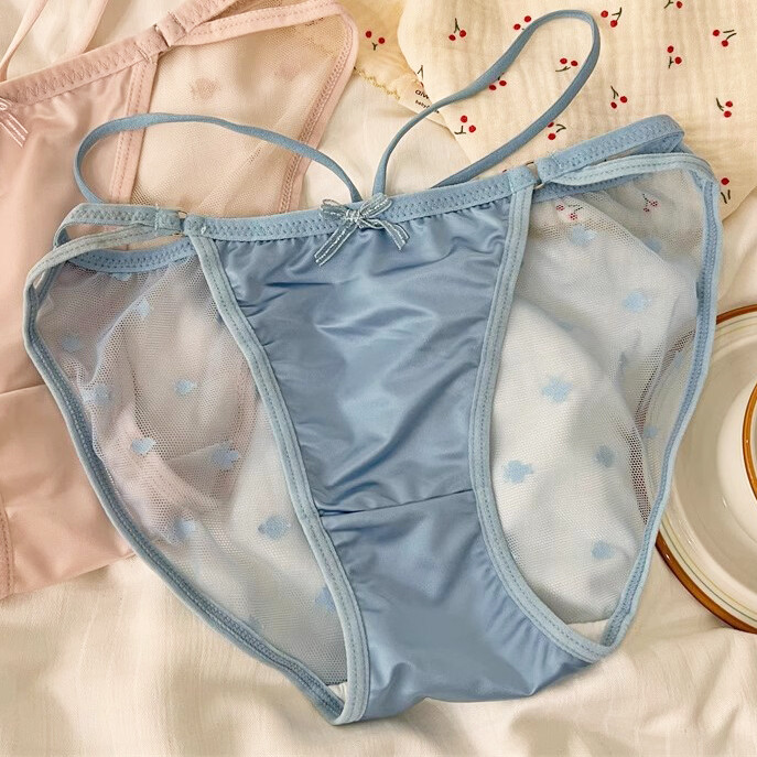 5Pack Lot Sexy Womens Satin Panties Brief String Bikini Sheer Underwear Lingerie