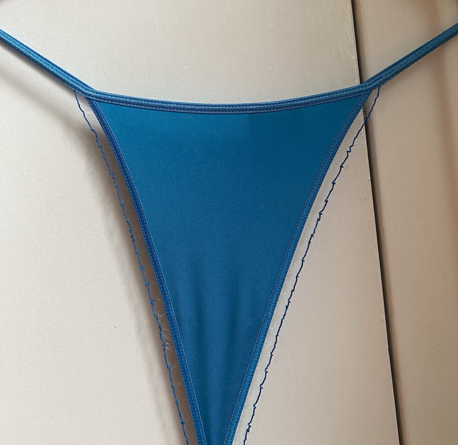 Victoria’s Secret Turquoise Thong, Size s, with Rhinestone Butterfly, Very Nice