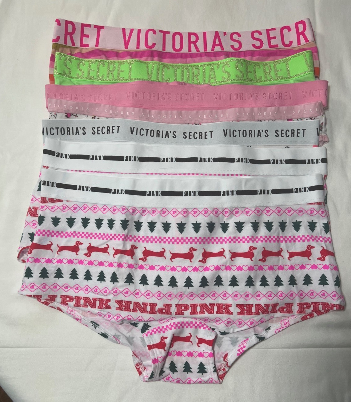 7 Pair of Victoria’s Secret Cotton Panties Large X Large NWOT