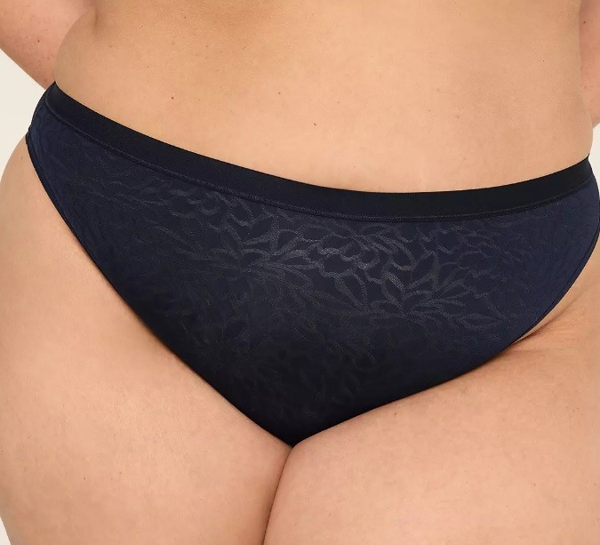 NWT – Lane Bryant Navy Blue Lace Pattern French Cut Brief Sz 26/28 Retail:$11.50