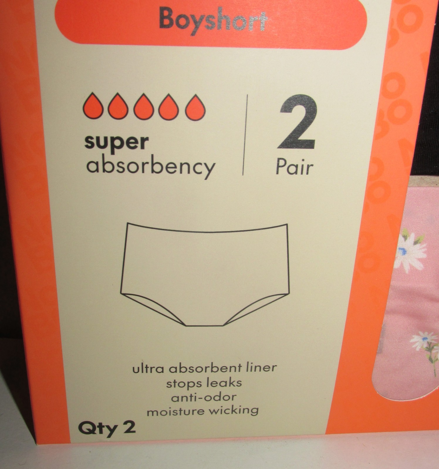 Womens 2 PACK Super Absorbency Period Panties (Size 2XL – 20) BRAND NEW W TAGS