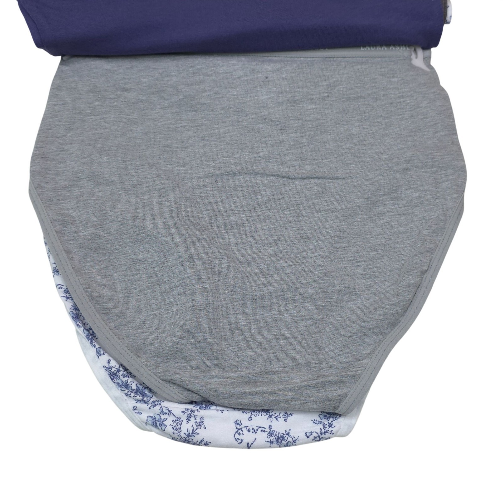 Laura Ashley Womens 5-Pack Cotton Spandex Panties Small Floral & Solid Tag Free