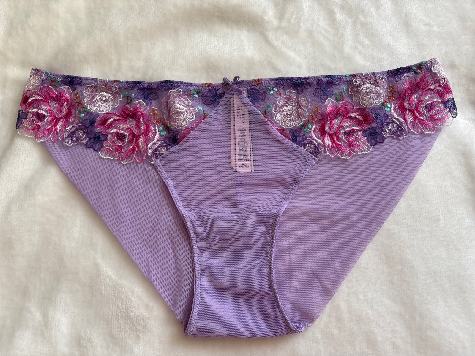 Victoria’s Secret Panties Cheekini Panty Dream Angels Lilac Purple Floral Medium