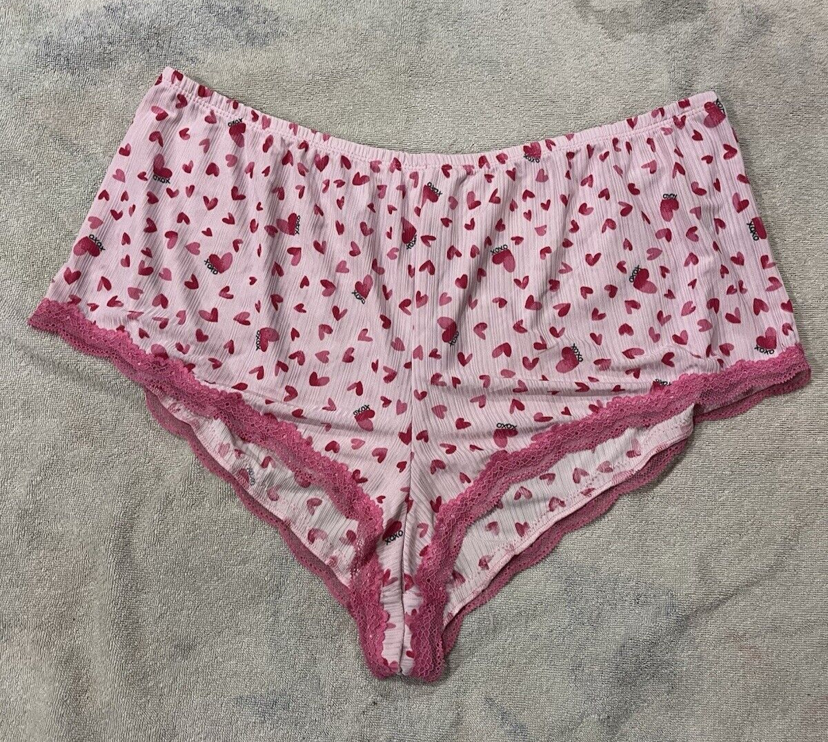 Vtg 90’s SECRET TREASURES PANTIES SILKY SEXY PINK VALENTINES DAY X-LARGE 16-18