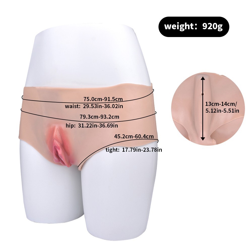 Men’s Vagina Panties with Insertable Channel for Crossdressing Transgender