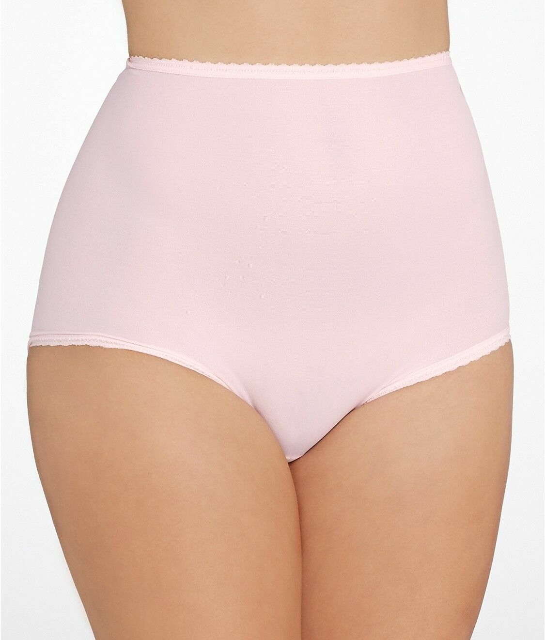 BALI Skimp Skamp Nylon/Spandex Blushing Pink Full-Cut Brief Size 8/XL
