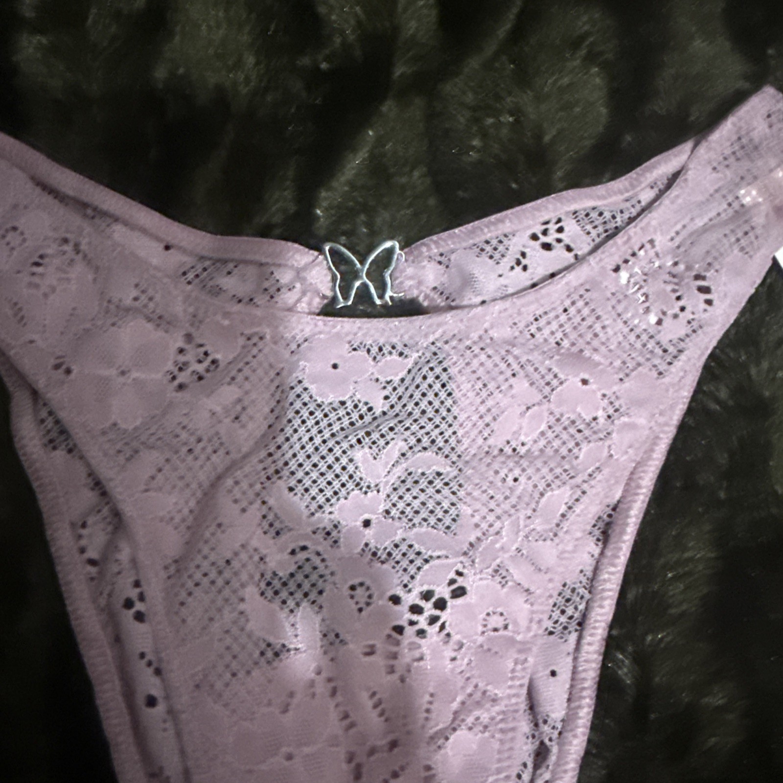 VICTORIA’S SECRET DREAM ANGELS LAVENDER Brazilian Slip Panty XS NEW WITH TAGS