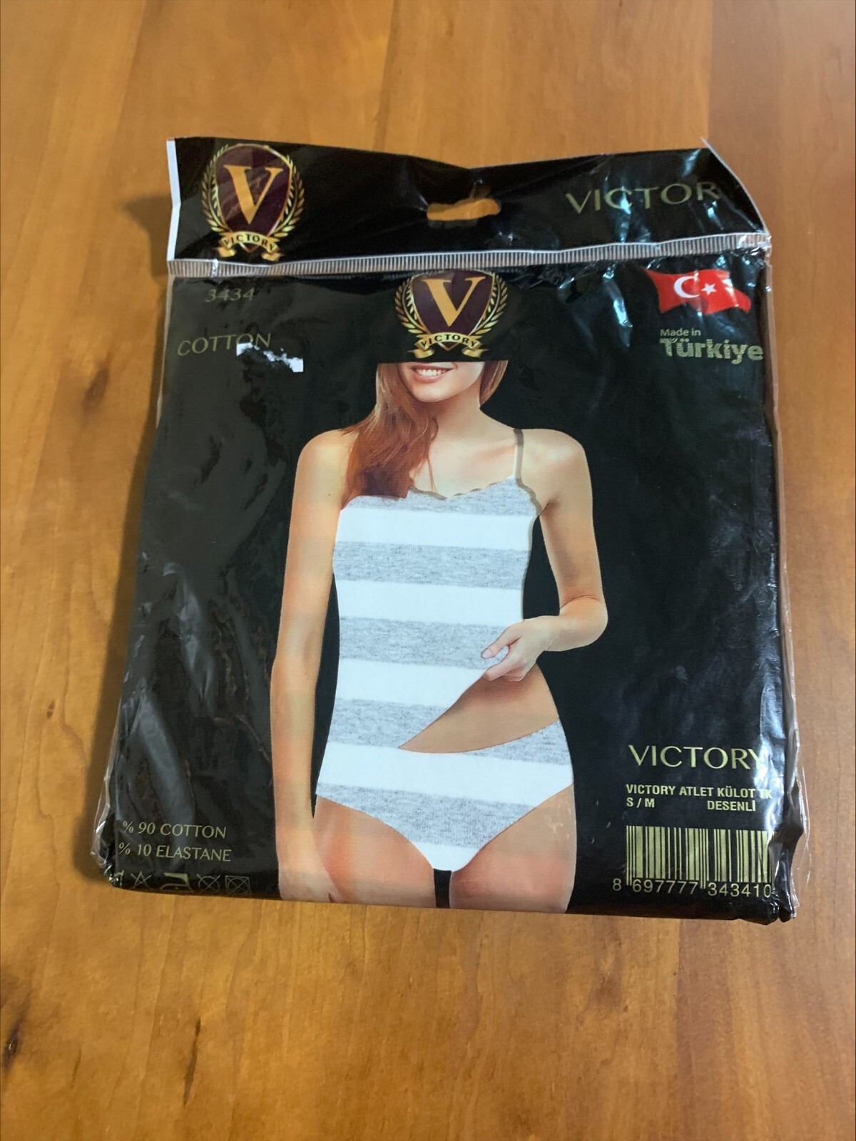 Victory Oxe Unique Undershirt Panties TK Patterned Size S/M Women’s