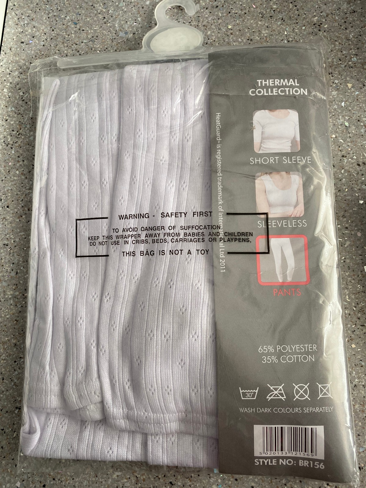 Heatguard White Thermal leggings 12 – 14 long leg pants ladies underwear BR156