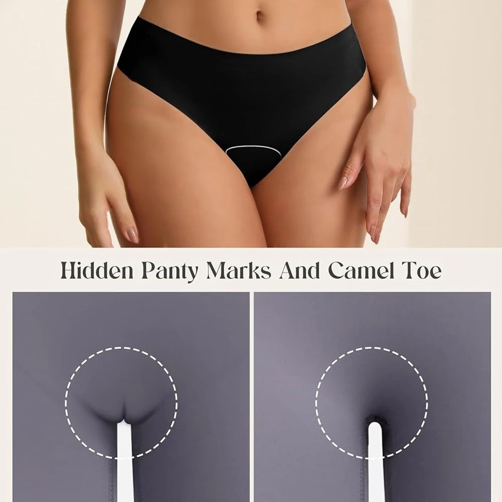 Anti-Camelet Panties, 1/3 Piece Gym Training Underwear