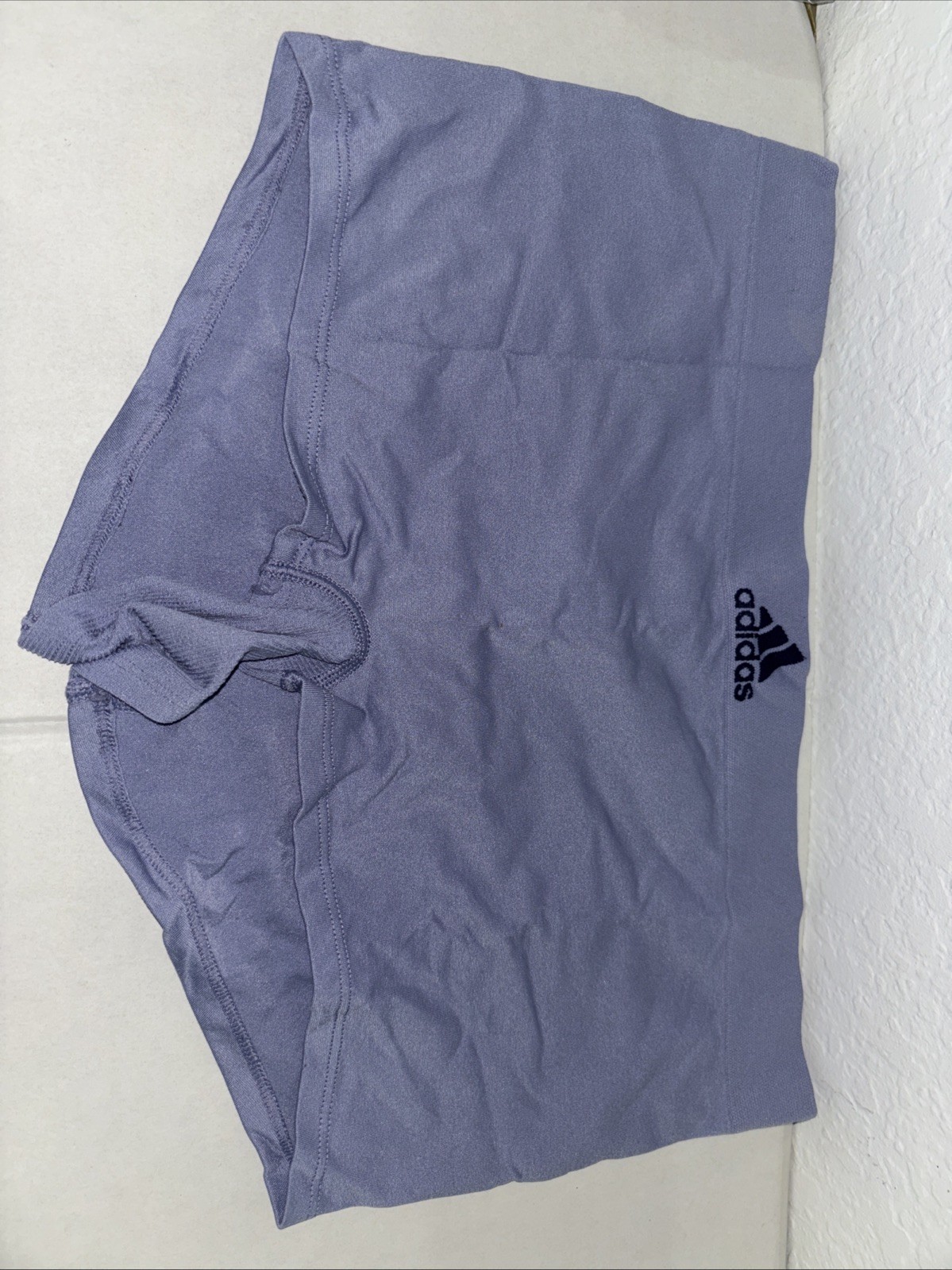 Adidas Women’s Cotton Mid-Rise Originals Boyshort Panty Silver Violet Large