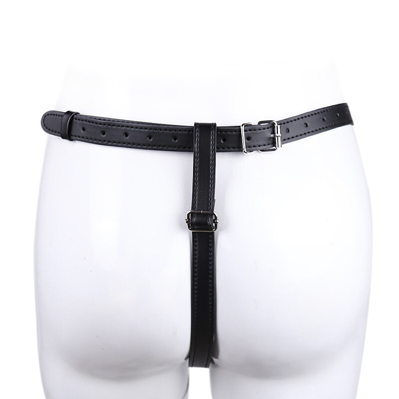 New Women’s Punk Waist Belt Body Chain Faux Leather Harness Adjustable Briefs