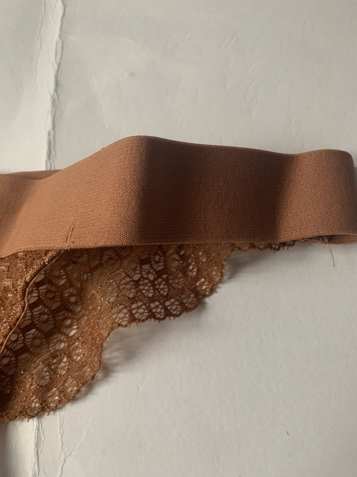 Beija London Waves Tanga Biscuit Brown Size 1 Approx 10 BNWT Freepost