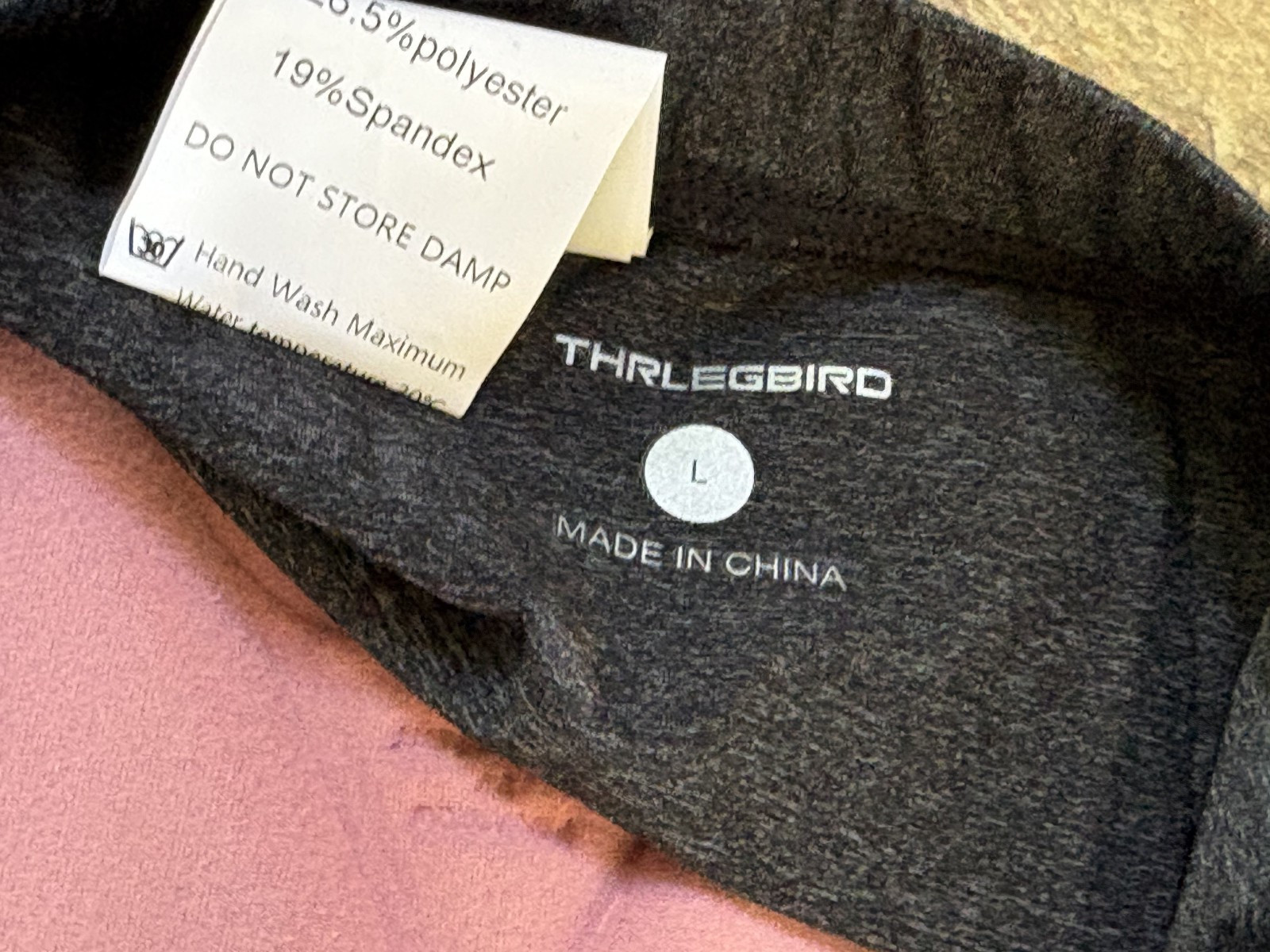 THRLEBIRD Large Gray Padded Hi Cut Light Weight Brief Bicycle Panties Pants NEW