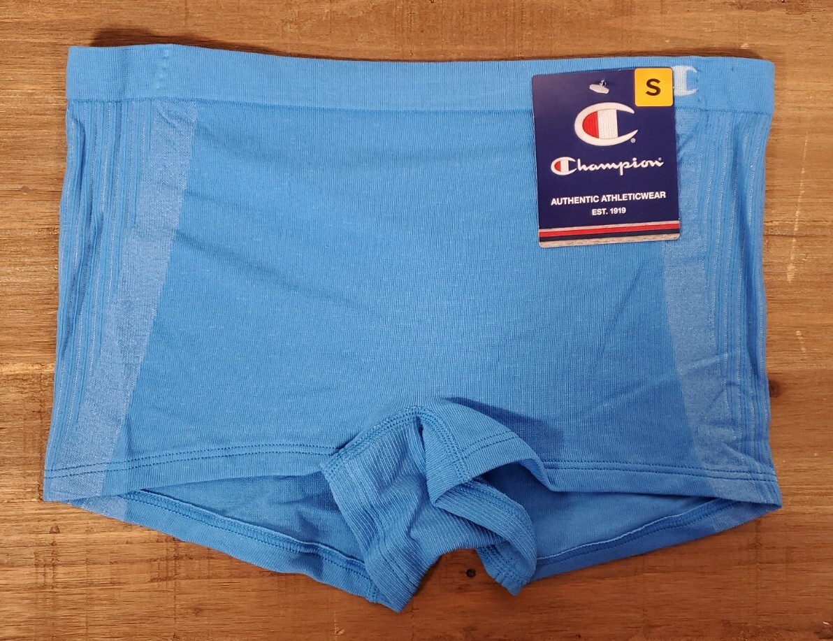 Champion Boyshort Underwear MEDIUM Stretch Royal Blue Womens NEW