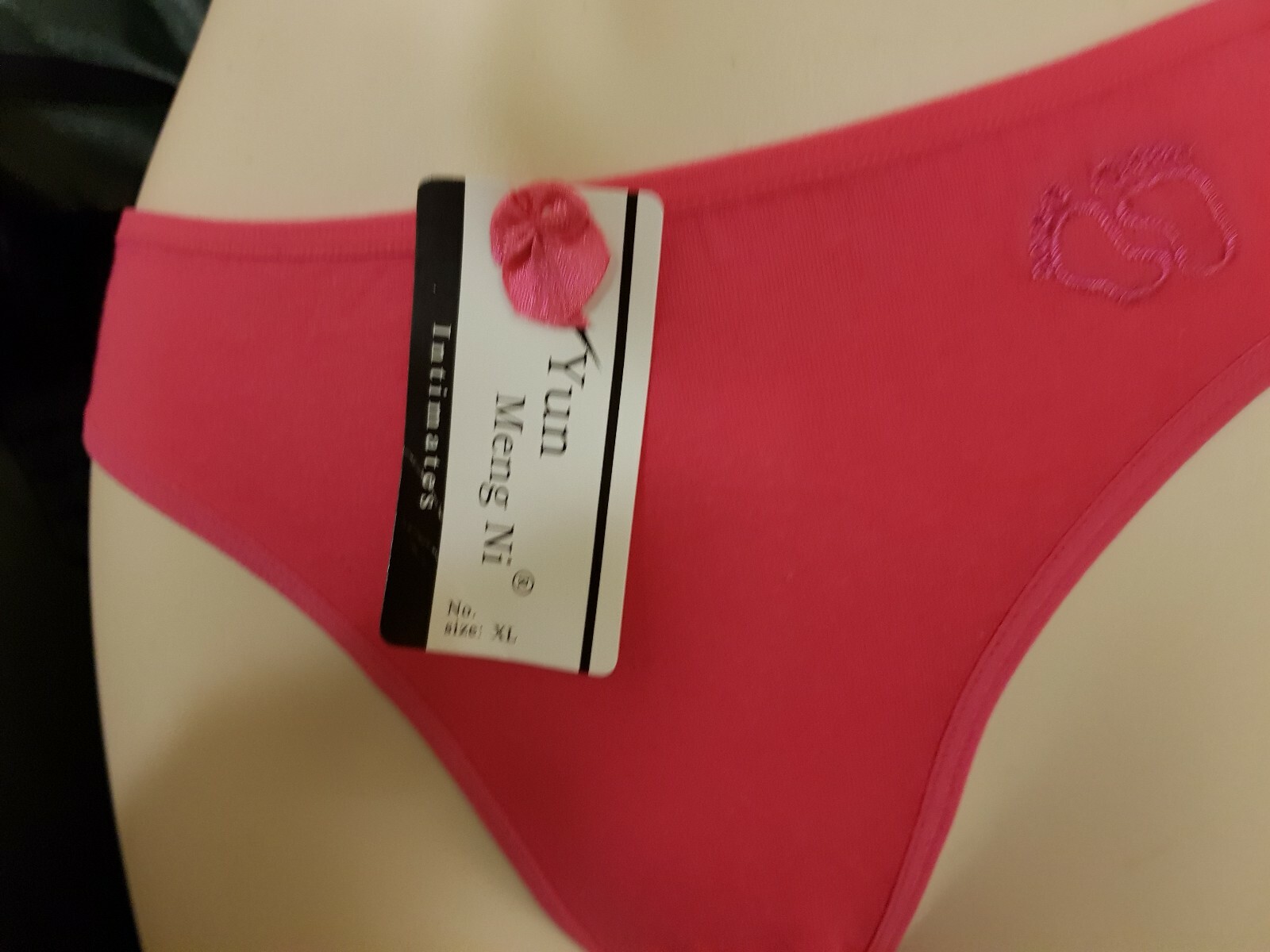 BNWT Job Lot Bright Pink & Coral Embroidered Briefs Size 8-10 x 9