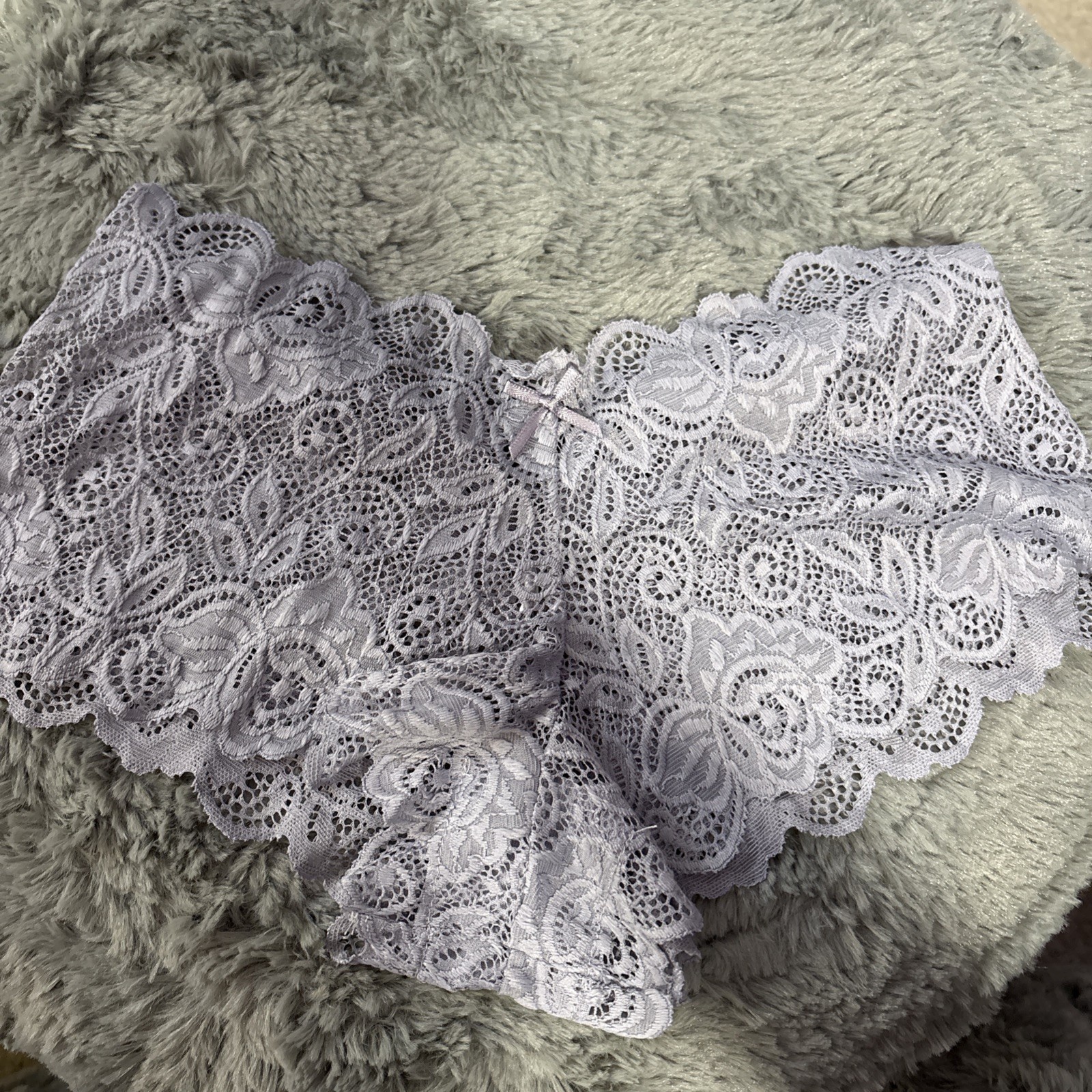 Light Purple Lacy Boyshort Cheeky Panty Size Medium Unbranded NWOT Underwear
