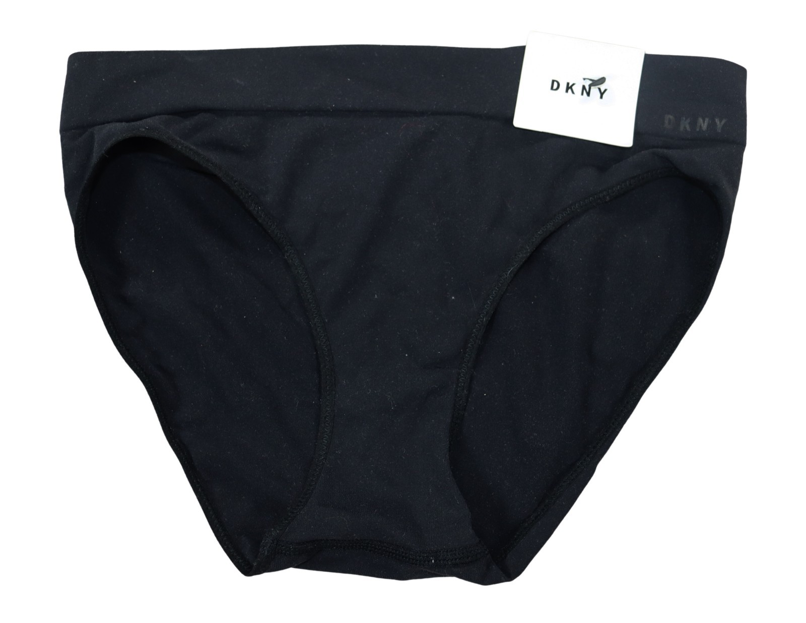 DKNY Seamless Bikini Tagless Panty Women’s Underwear S NWT Black