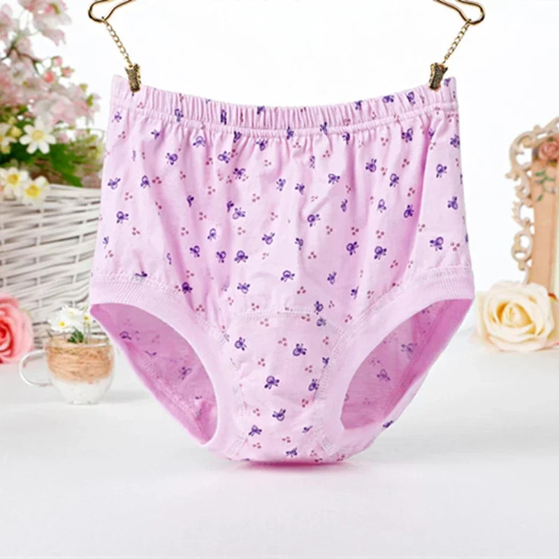 Large Size Women Cotton Panties Underwear For Middle-aged And Elderly