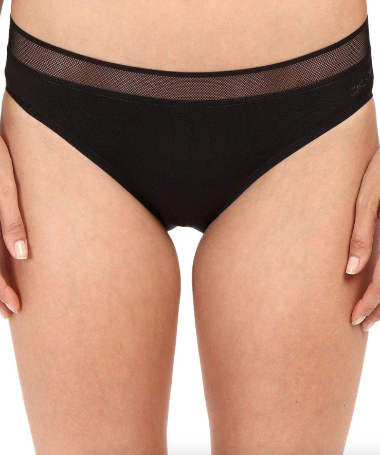 DKNY Black Intimates Signature Seamless Bikini Skinny Dip Women’s Size M L125529