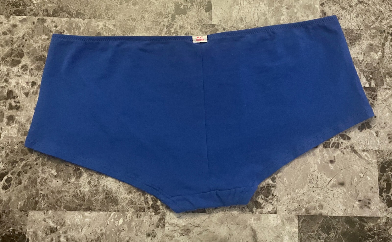 NWT VICTORIA’S SECRET PINK M BLUE NEON LOGO LACE VINTAGE RARE BOYSHORT PANTIES