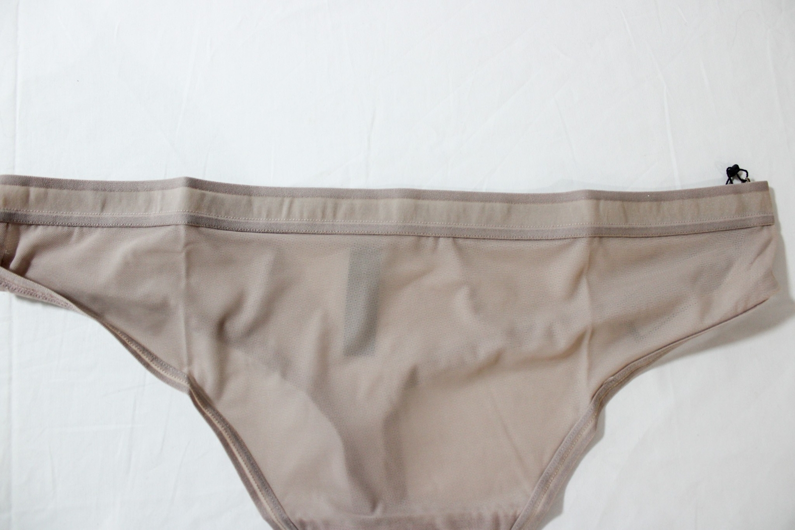 Curvy Couture Women’s Medium Rise Sheer Mesh High Cut Thong DH3 Bark XL NWT