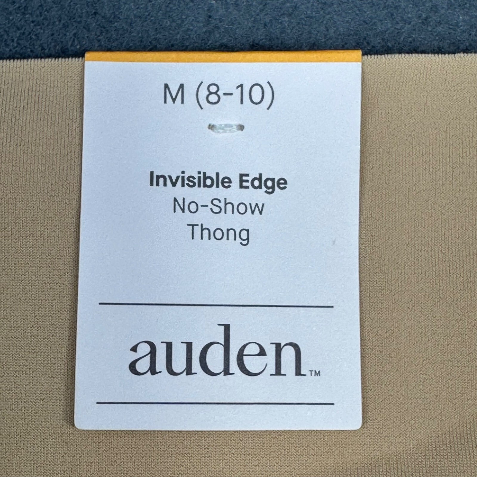 Auden Womens Size Medium 8-10 Panty Thong Invisible Edge No Show Pearl New