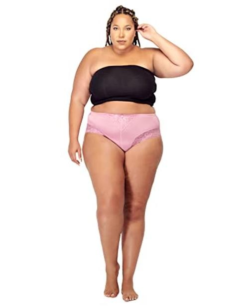 5 Pack Plus Size Underwear Women Light 4X-Large Plus 5 Pack (Assorted Color)