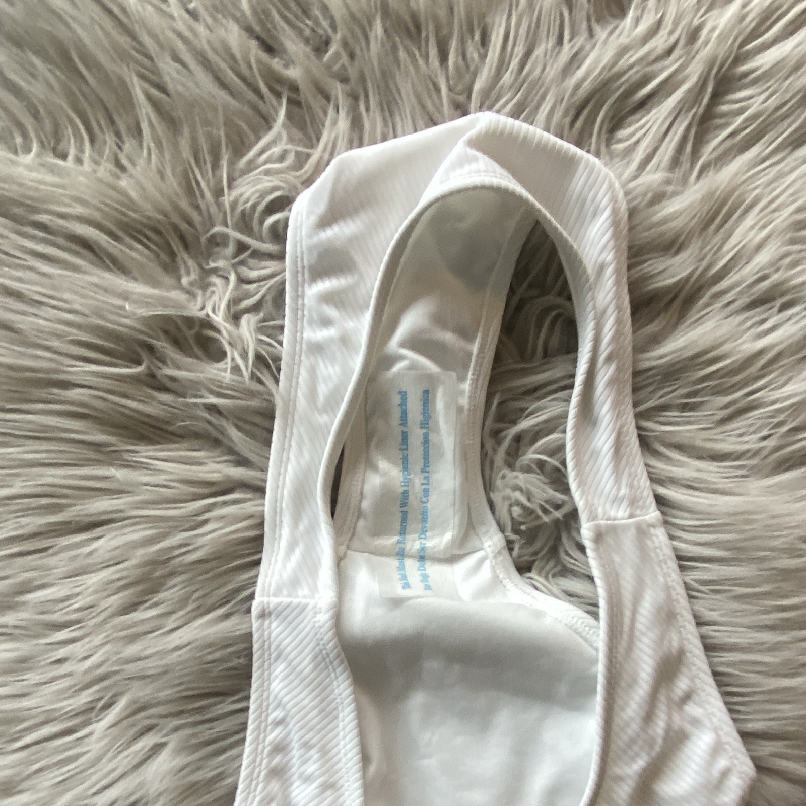 Xhilaration Bikini Panties White Pinstripe Women’s XL Nylon Spandex Blend