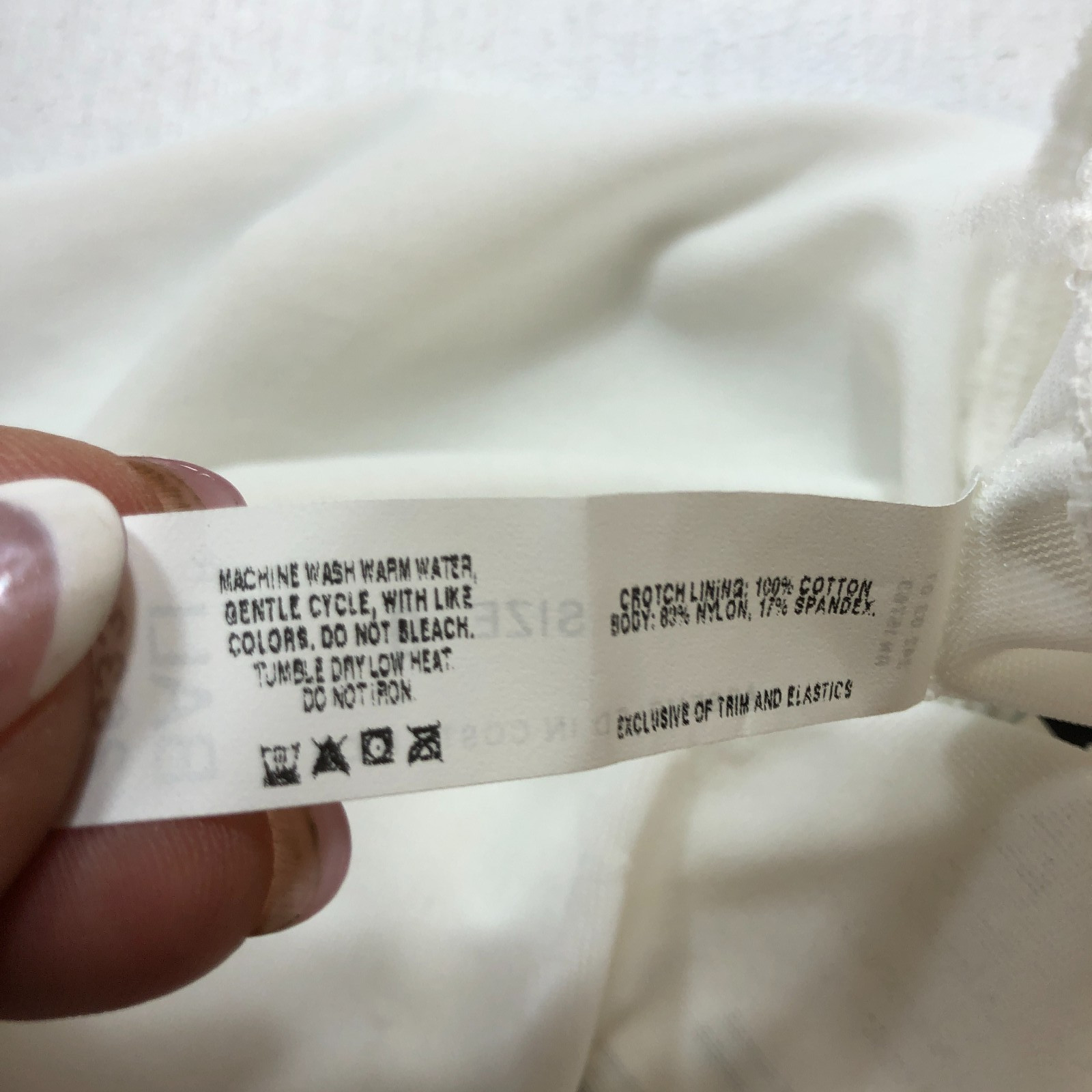 BALI Women’s Skimp Skamp White Brief Size 9 NWT Style #2633 Center Back Seam