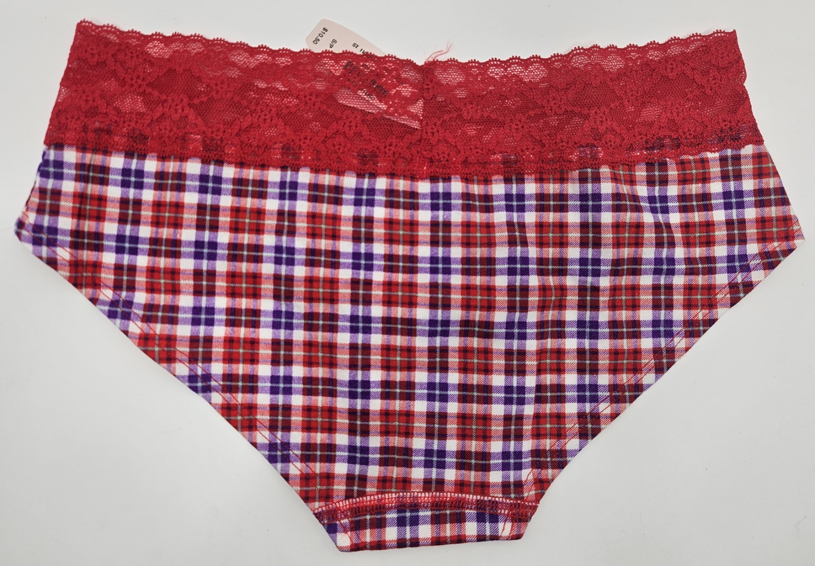 VICTORIA’S SECRET Soft Cotton blend Lace Low Rise Hip Hugger Panty Size S/P Lace