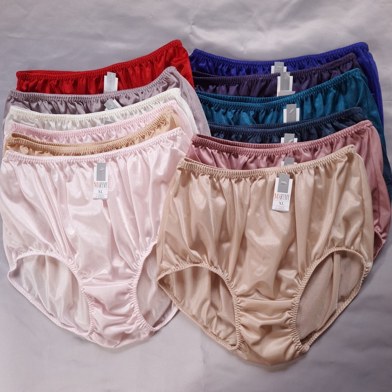 12 Granny panties Underwear XL Soft Nylon Woman Man High Briefs Waist 36″-42″