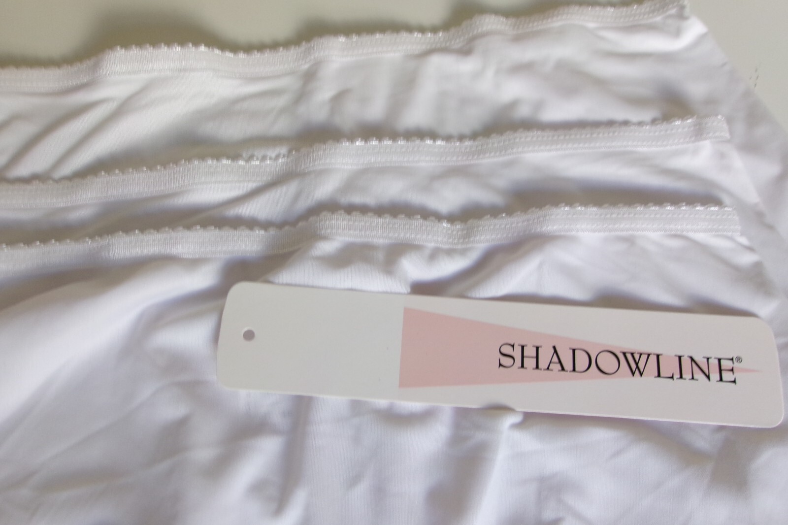 Three Shadowline Flawless fit full briefs Panty Style 17077 Size 9 White