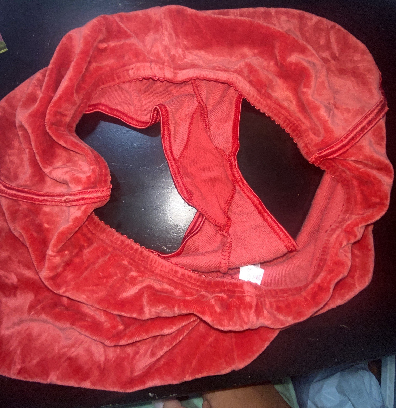 VTG 2005 Victoria’s Secret Red Velvet Boyshort Panties Y2K Coquette Soft Girl