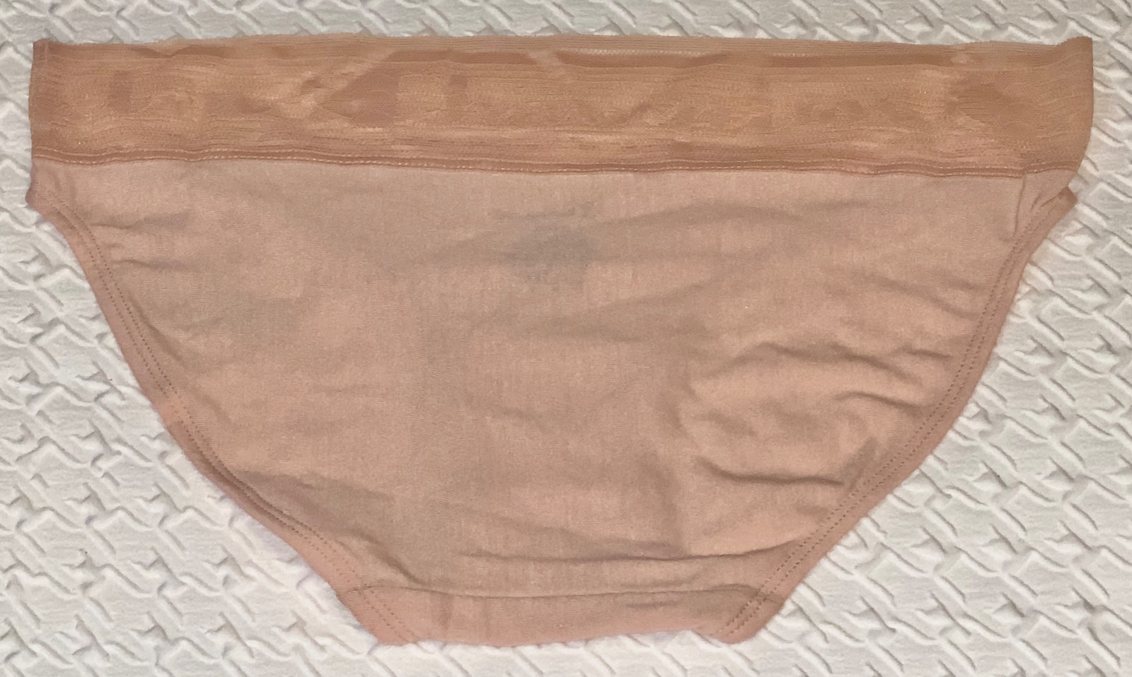 CHAMPION Wide Lace Logo Spiced Almond Pink Bikini Panty Womens S 5 M 6 L 7 XL 8