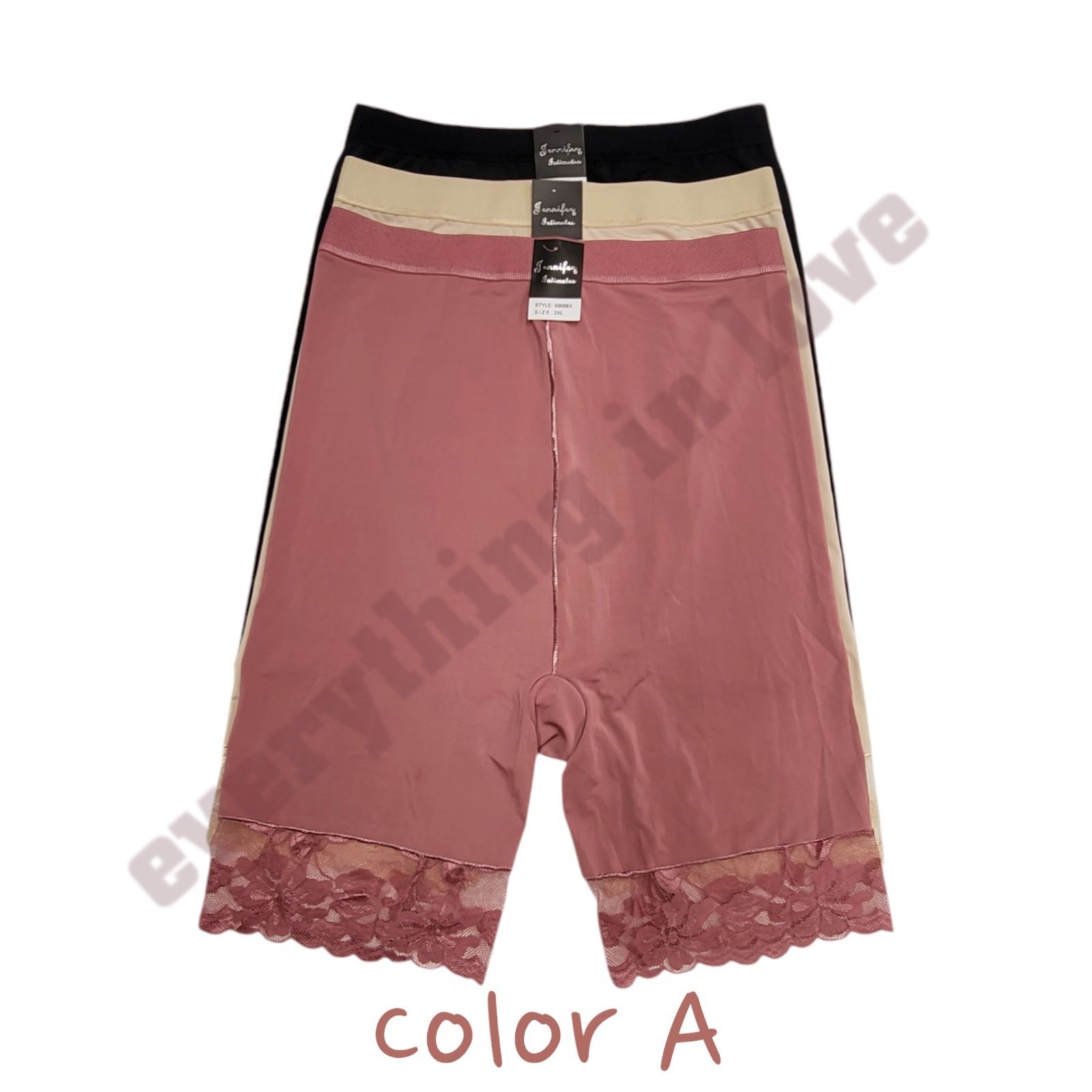 Women Microfiber Under Dress Lace Tummy Control Lift Butt Slimming Girdle Shorts